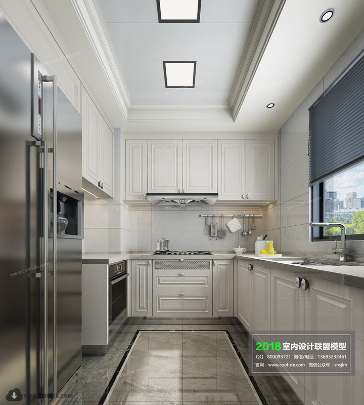 Kitchen 3ds Max and Vray Scene