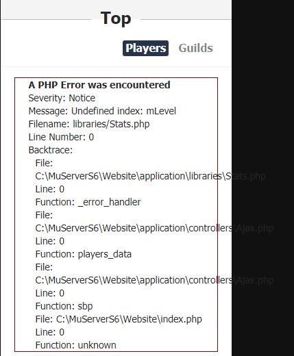 nooberalol - [Help] Php error - RaGEZONE Forums