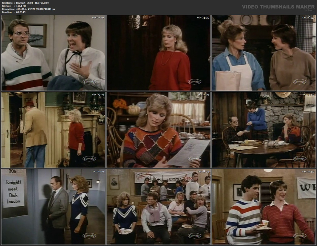 Newhart - 3x08 - The Fan.mkv