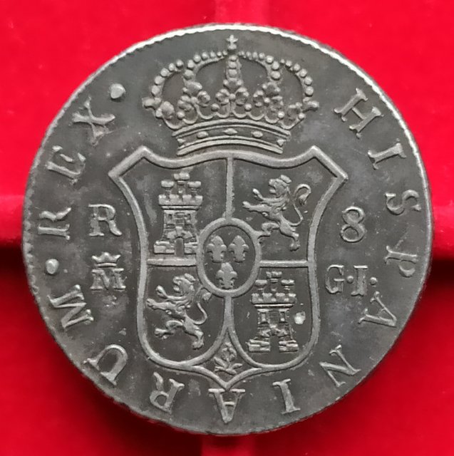 8 reales de Fernando VII de Madrid 79