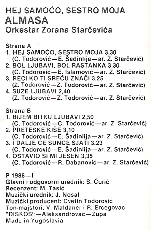 Almasa Mehanovic 1988 kz