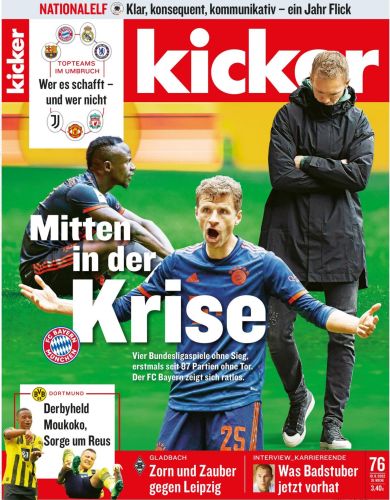 Cover: Kicker Sportmagazin No 76 vom 19 September 2022 Cover: Kicker Sportmagazin No 76 vom 19 September 2022