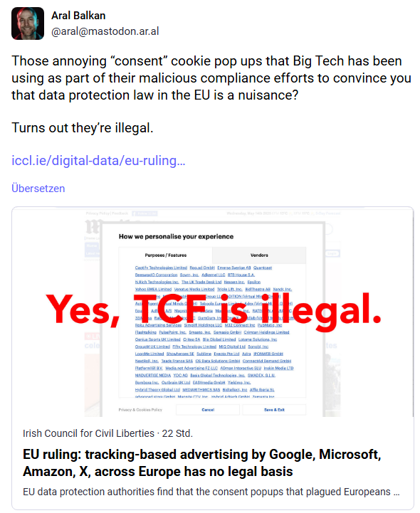 Belgisches Gericht urteilt: Das TCF-Framework ist nicht DSGVO-konform