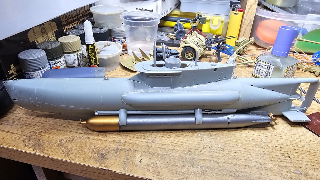 Sous-marin nain allemand Seehund type XXVIIB [Bronco Models 1/35°] de Gusstaff 20240420-002210