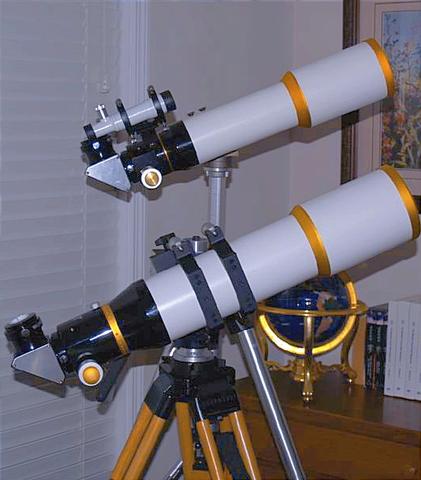 Williams Optics Megrez 90 y Megrez 110 juntos: comparativa de tama�o entre ambos refractores doblete ED