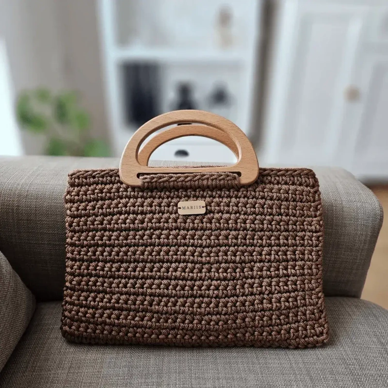 Three crochet bags