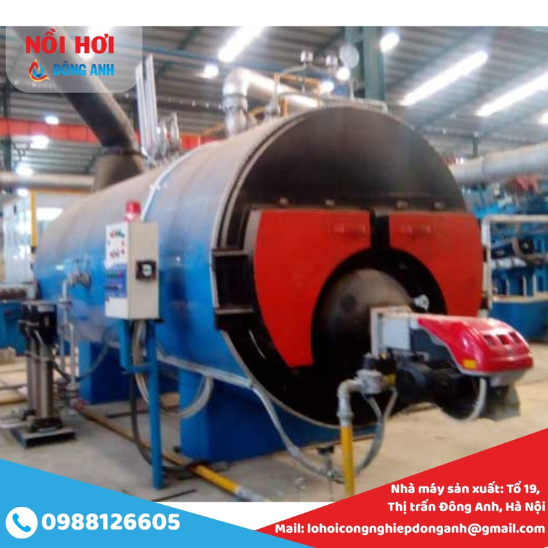 nồi hơi đốt dầu 5 tấn