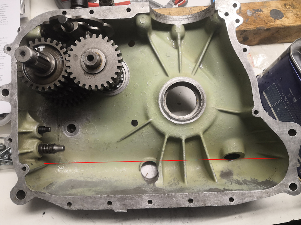 Vu le niveau d'huile maximum...