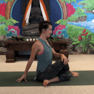 Bharadvajasana / Bharadvaja’s Twist (Beginner level-IGIYS)