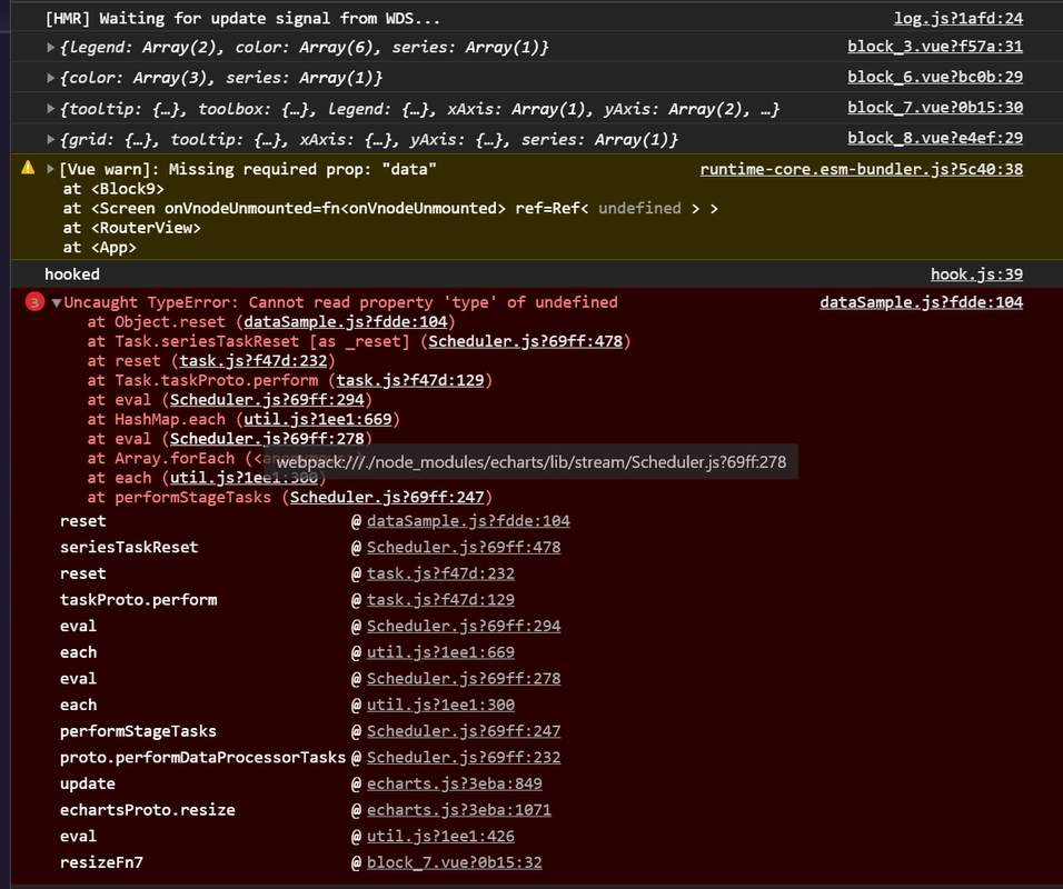 vue3.0下echarts resize()报错 · Issue #13943 · apache/echarts · GitHub