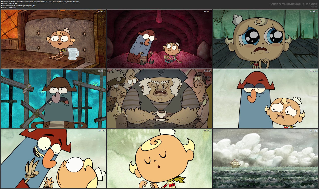 The Marvelous Misadventures of Flapjack S03E03-E04 I'm A Believer & Liar, Liar, You For Hire.mkv