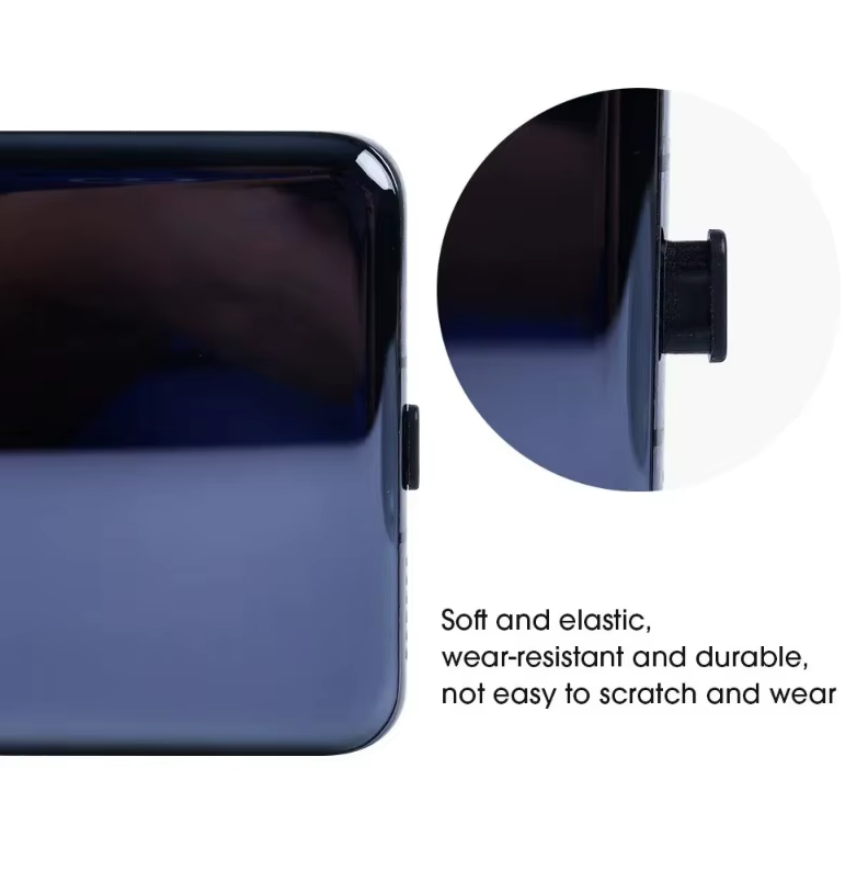 Silikon USB-C Staubschutz Schwarz 2