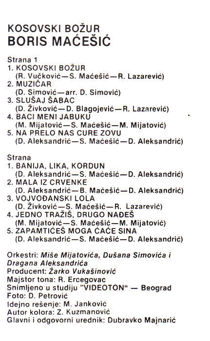 Boris Macesic 1984 kz