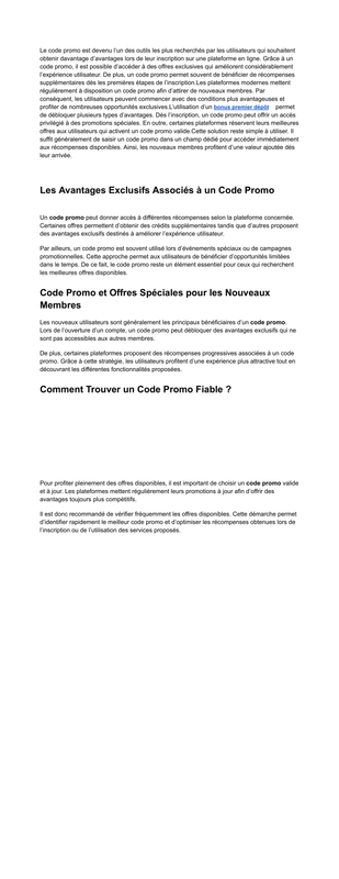Les Meilleures Astuces pour Utiliser un Code Promo Efficacement