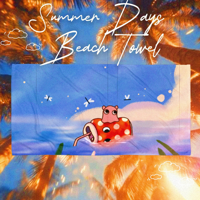 Squishy Summer Days Beach Towel