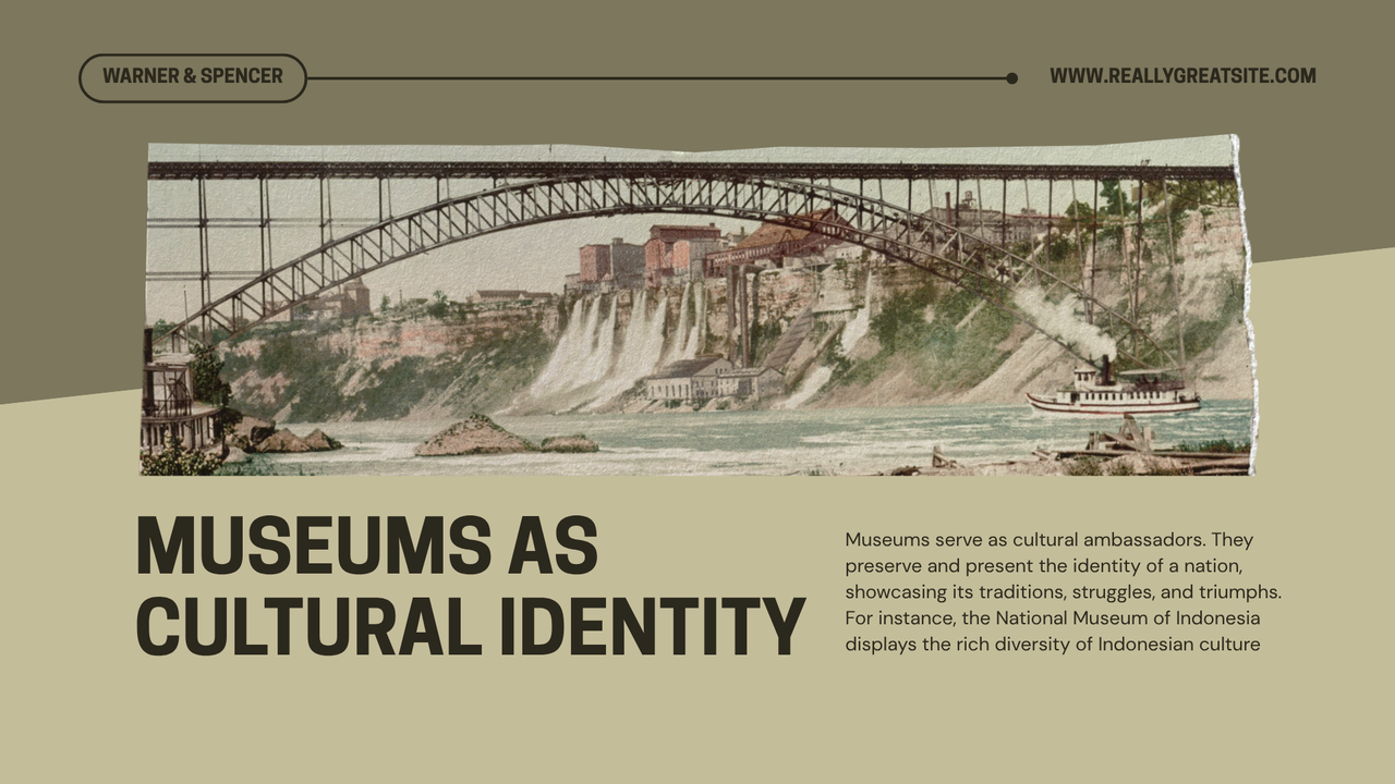 Cream Green Vintage Museum Presentation