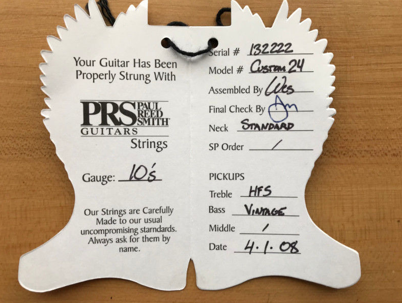 Serial Number Question | Official PRS Guitars Forum