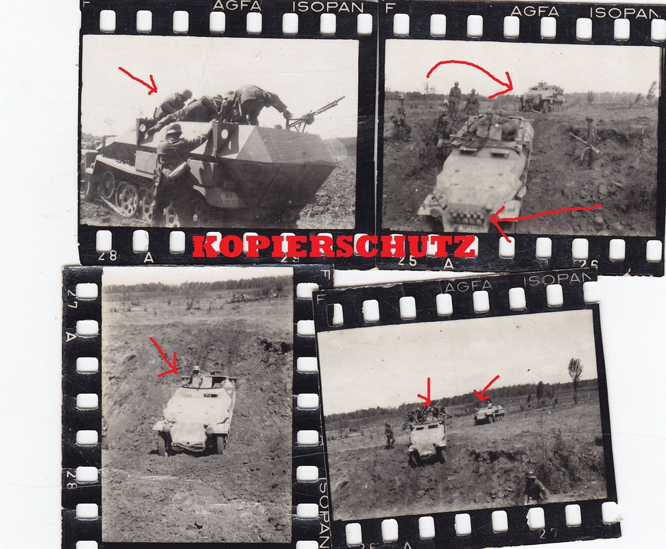 Kontaktabzug Sd.Kfz.251 Schützenpanzerwagen Spät