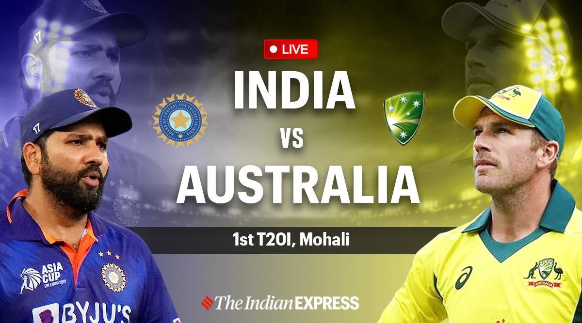 IND vs AUS 1st T20I LIVE: India vs Australia scorecard, ball to ball commentary