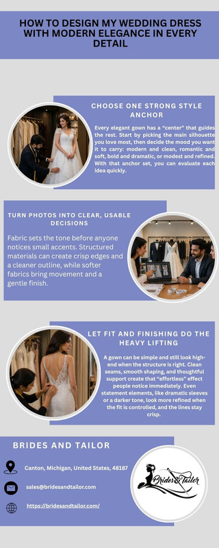 A Custom Bridal Dress Creates a More Elegant Look for Modern Brides