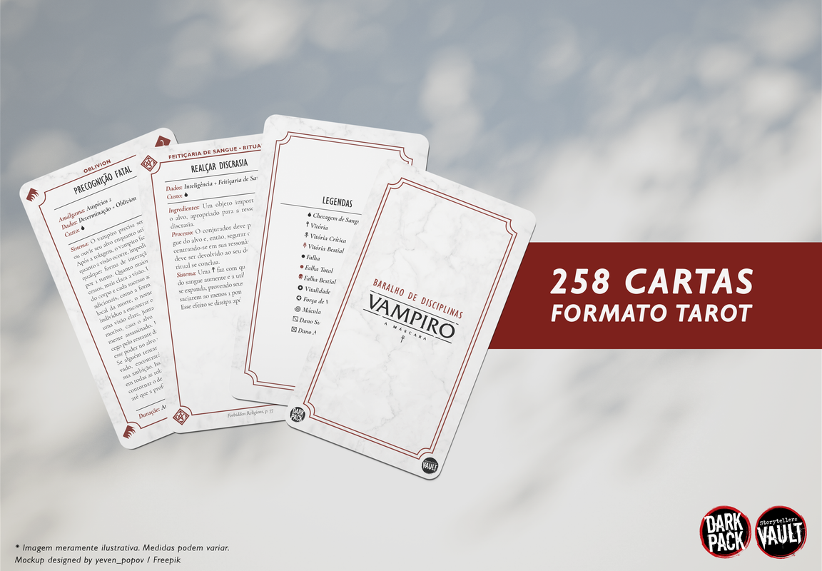 258 cartas formato tarot