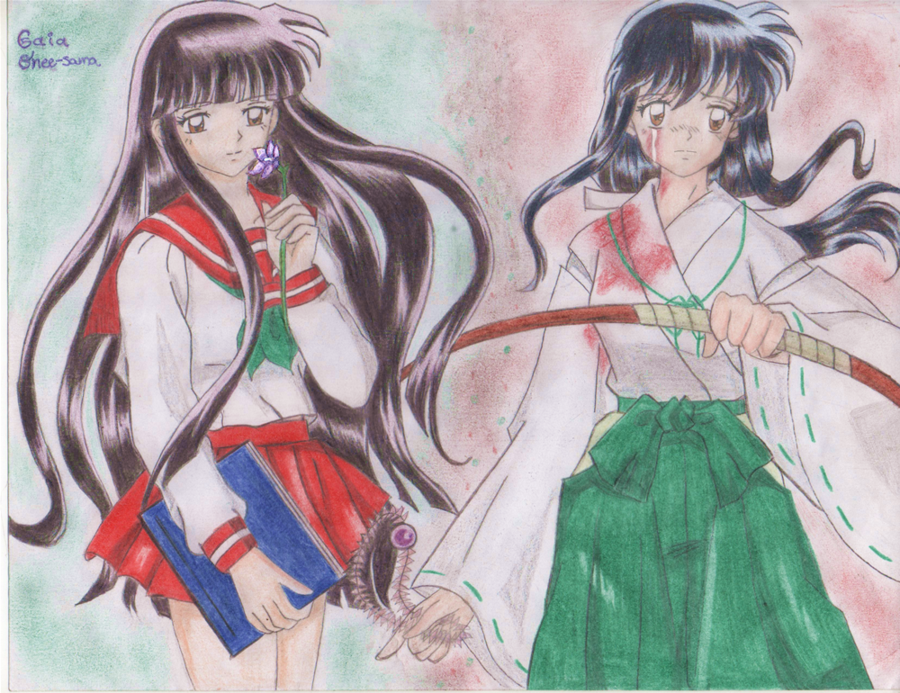 Hình vẽ Kikyou, Kagome, Sango bộ Inuyasha - Page 18 Kagome_was_kikyo_y_she_was_her_by_gaias-d2ys63z