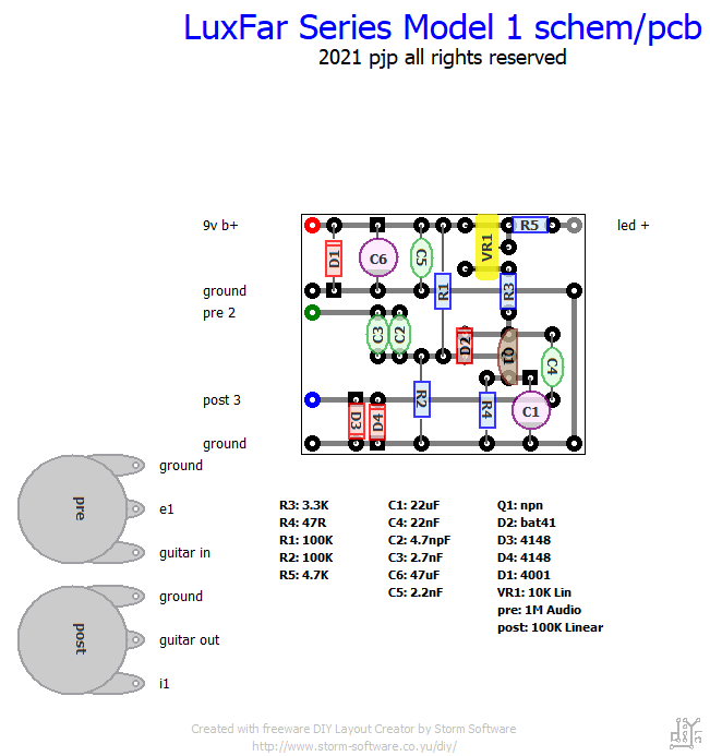LuxFar Series Model 1 schem pcb 1