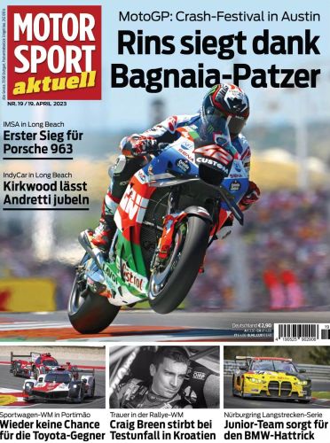 Cover: Motorsport aktuell &ndash; 19  April 2023