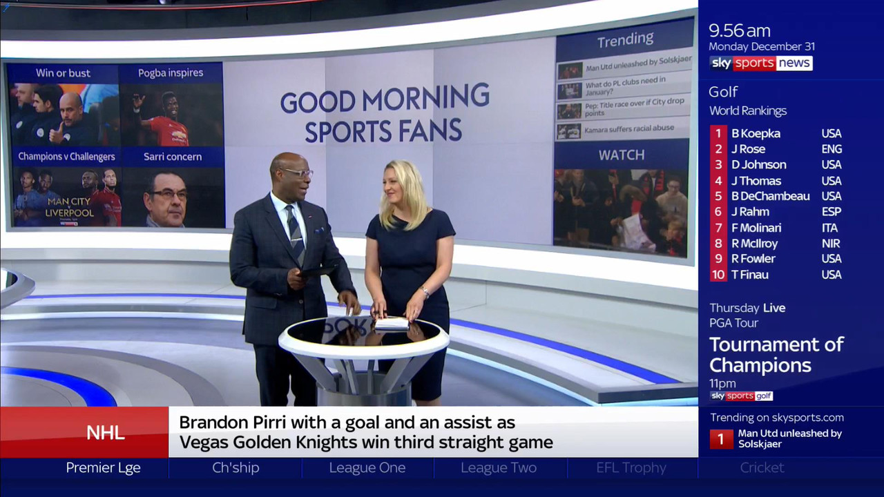 31 December - 09.00.00 - Good Morning Sports Fans. Round-up of t