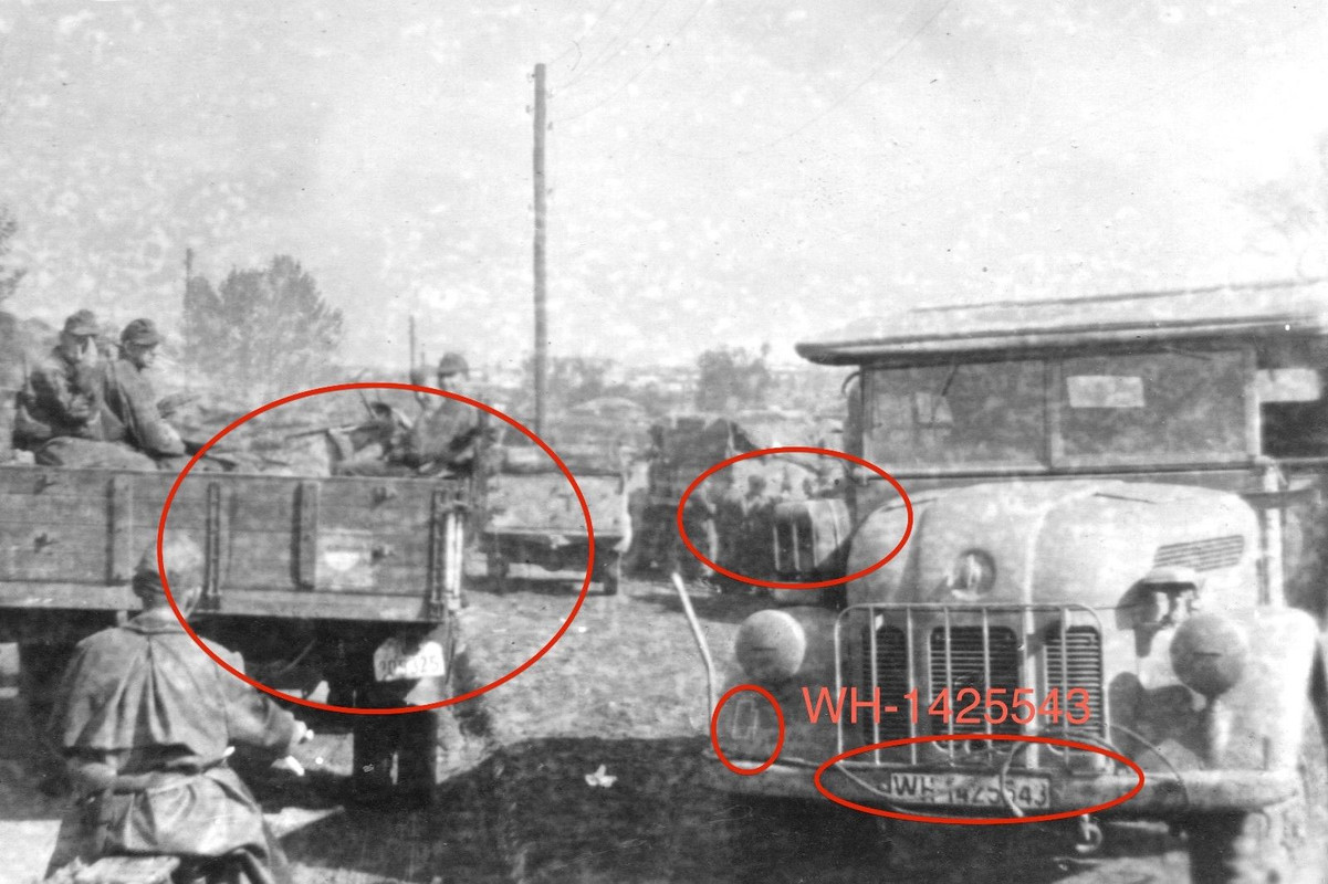 Orig. Foto Steyr 1500 PKW WH-1425543 s.Einheits-PKW Rußland 1943