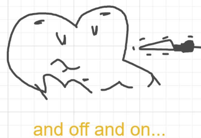 A panel from You're In Danger, Boy, episode seven of the Board Boards object show by Furretwalk/WalkingFurret.