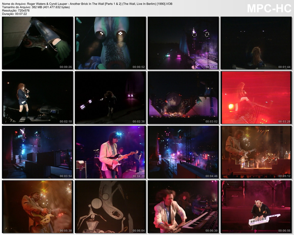 Roger Waters & Cyndi Lauper - Another Brick In The Wall [Parts 1 & 2] (The Wall, Live In Berlim) [19