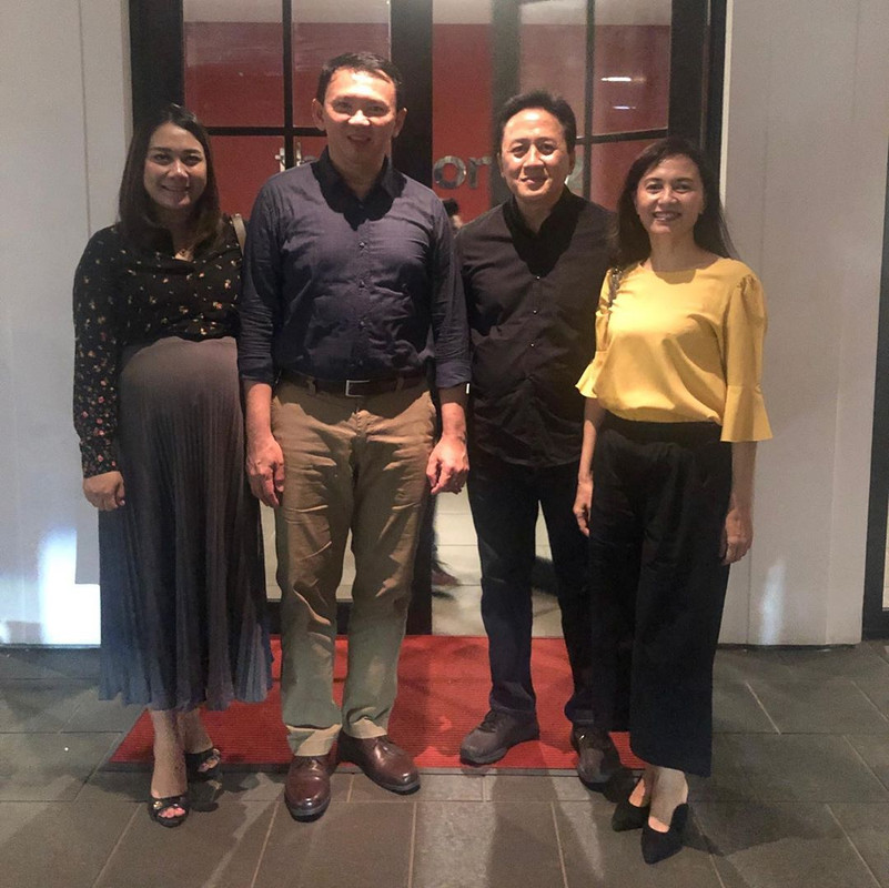 Puput dan Ahok menonton konser bersama Triawan Munaf dan sang istri
