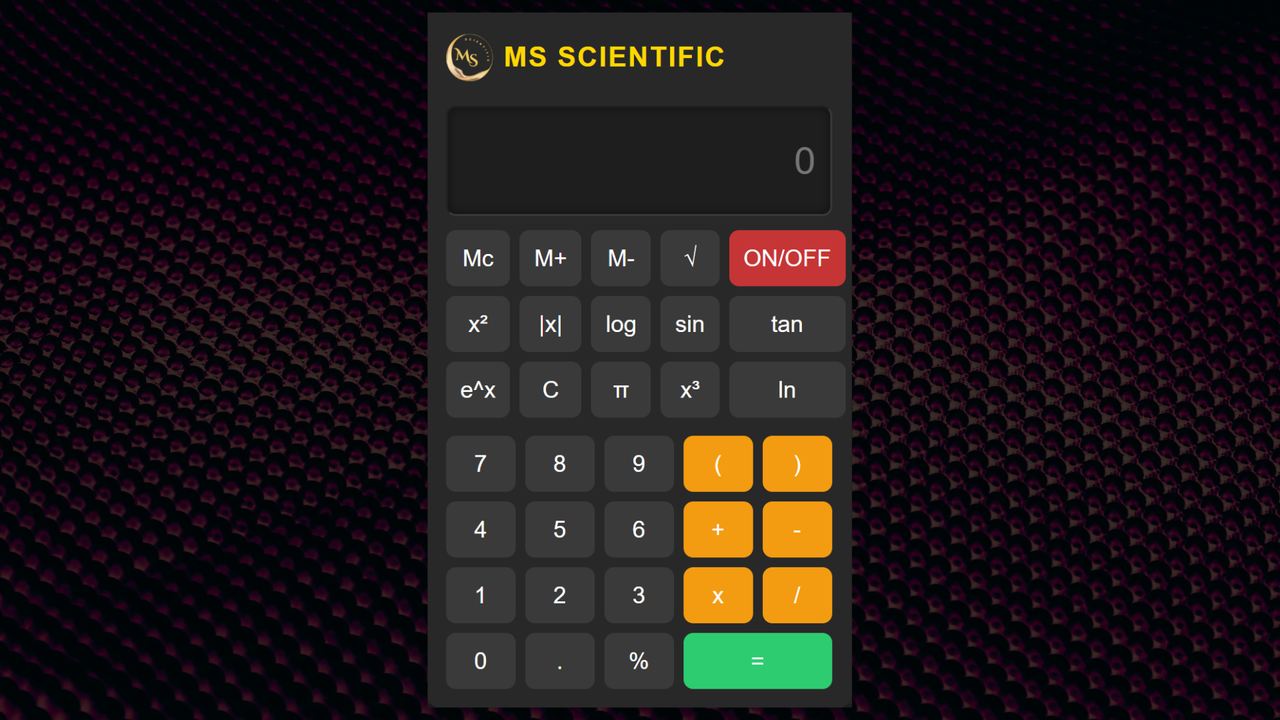 Web-Based Handheld Calculator