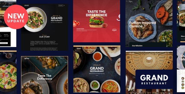 Premium Website Themes Grand Restaurant Theme
