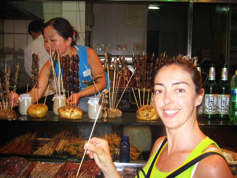 Mercado Wangfujing de insectos-2-8-2007 - China y sus pueblos-2007 (11)