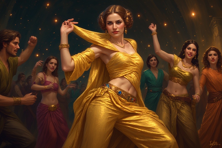 Princess-Leia-in-Golden-outfit-(24)