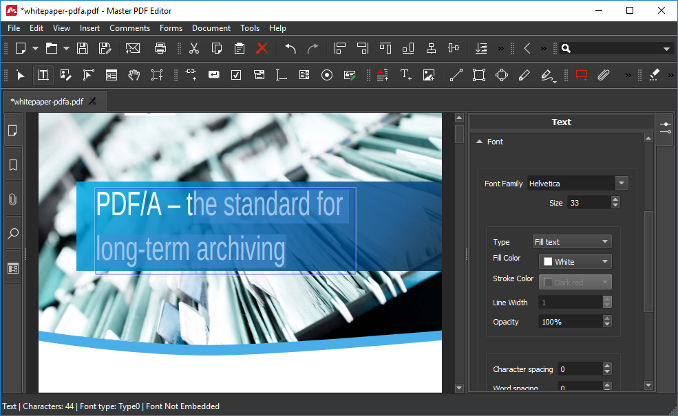 Master PDF Editor 5.9.10 Editar texto e imágenes en archivos PDF 3