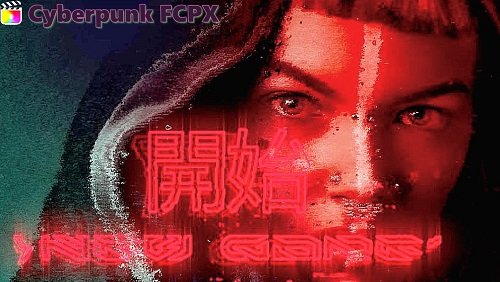 mTitle Cyberpunk FCPX Plugin - Pack Of Futuristic Openers and Effects for Final Cut Pro X