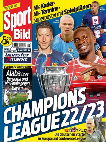 Cover: Sport Bild Magazin No 01 vom 02 September 2022 Cover: Sport Bild Magazin No 01 vom 02 September 2022