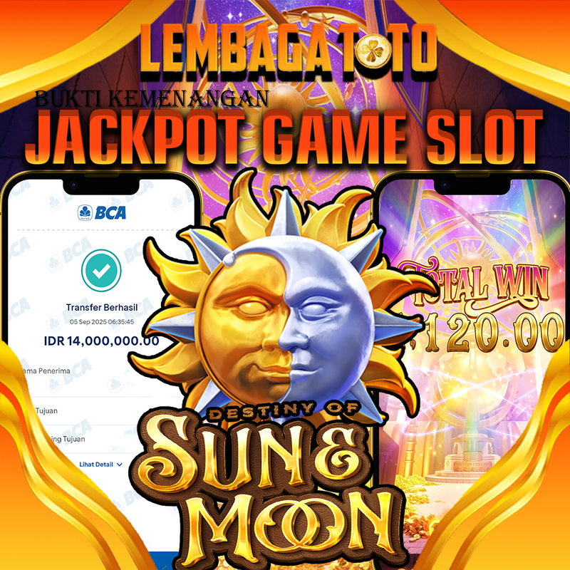 BUKTI JACKPOT 06 SEPTEMBER LEMBAGATOTO DESTINY OF SUN &MOON  Rp.14.000.000,- LUNAS