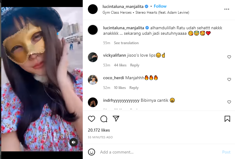 Tangkapan Layar Instagram Lucinta Luna - Penampilan Lucinta Luna jadi sorotan warganet