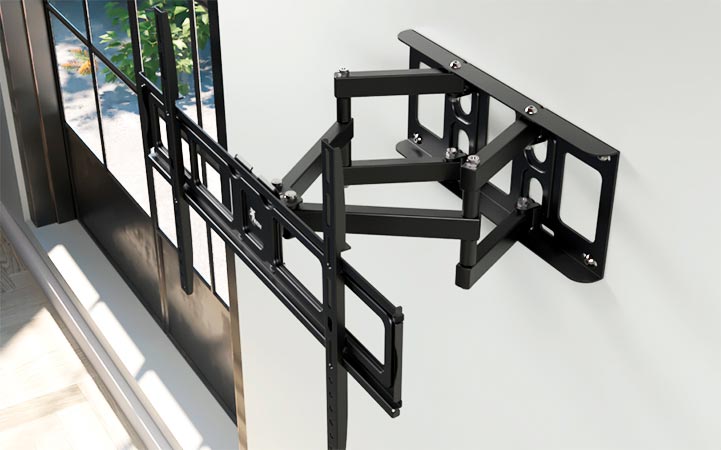 Detalle de la construcción de acero y el sistema de montaje del soporte Xtech.