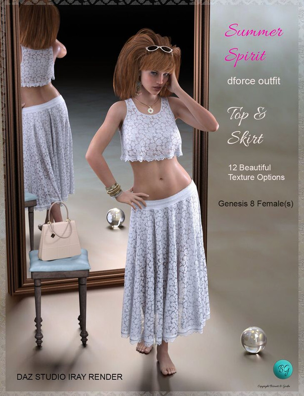 dForce – GB Summer Spirit Outfit for Genesis 8 Female