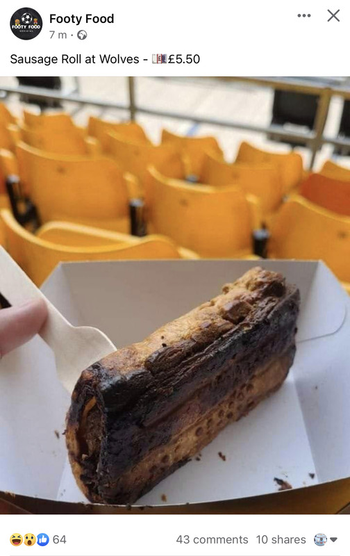 Sausage Roll at Wolves - 💷£5.50IMG_7832