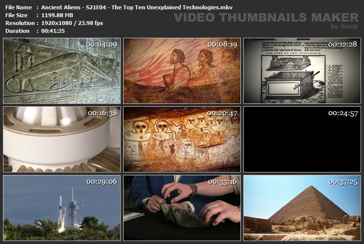 Ancient Aliens - S21E04 - The Top Ten Unexplained Technologies.mkv