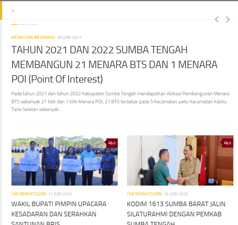 DOOD ASUPAN: Website Resmi Pemerintah Kabupaten Sumba Tengah