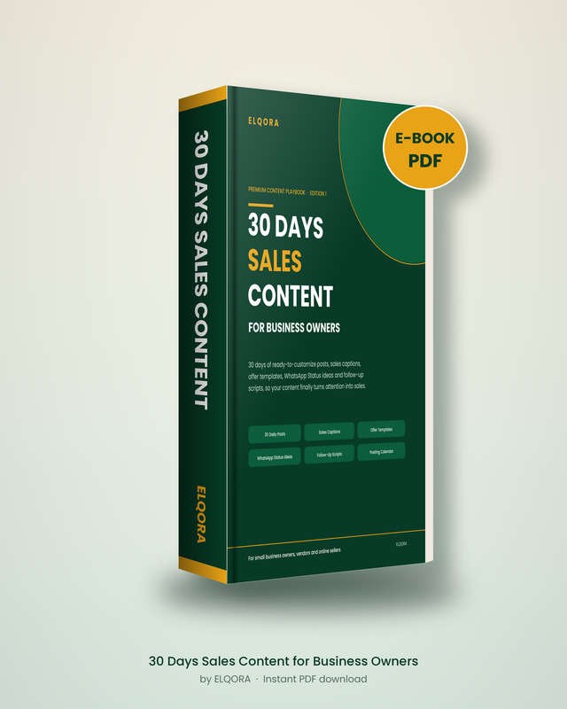 30 Days Sales Content Ebook Cover
