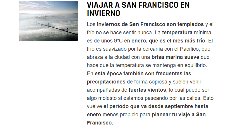 Clima/ Tiempo/ Temperaturas en San Francisco (USA) - Foro Costa Oeste de USA