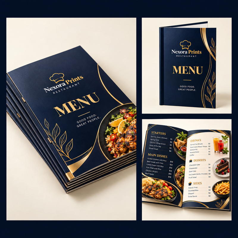 Restaurant menu